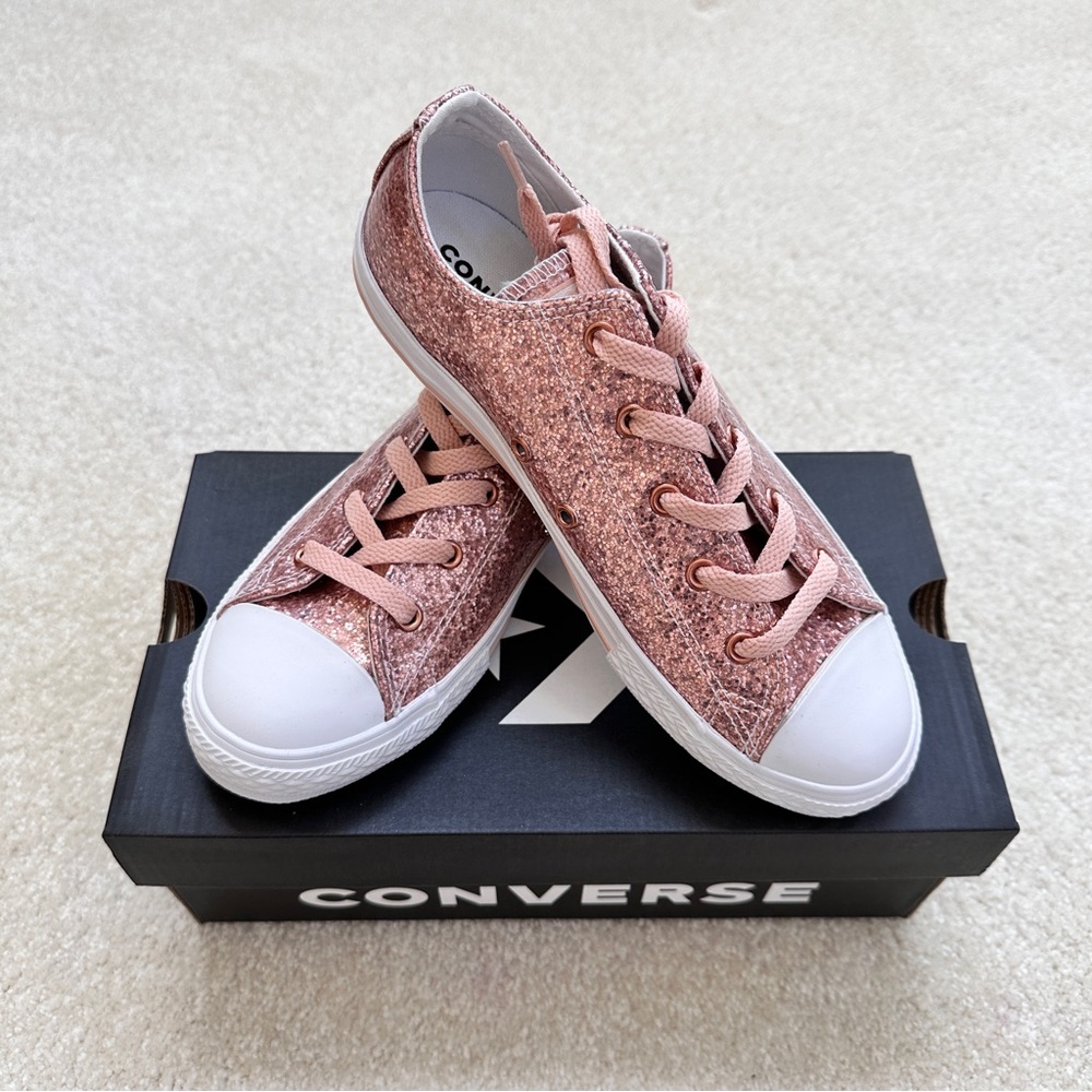 Converse Pink Glitter Sneakers